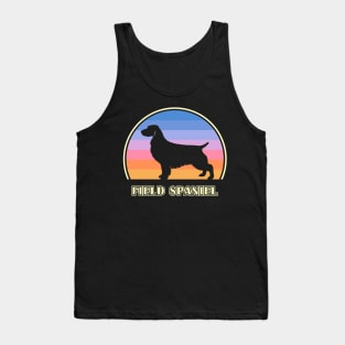 Field Spaniel Vintage Sunset Dog Tank Top